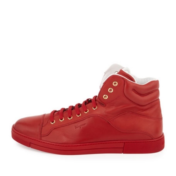 NWB - Salvatore Ferragamo Red Stephen 2 sneakers - Picture 3 of 5